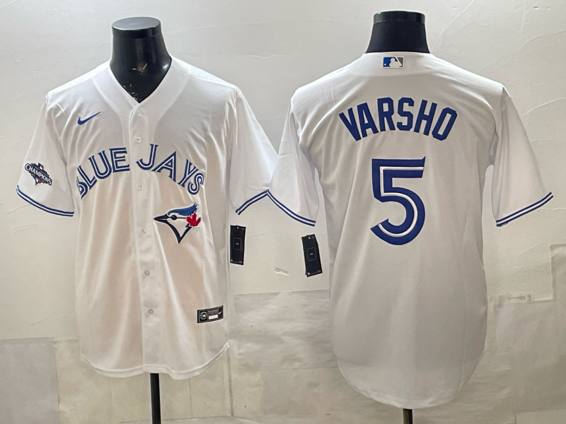 Men 2026 Toronto Blue Jays #5 Varsho white Game Nike MLB Jersey 2026002